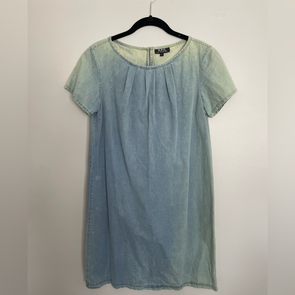 A.P.C. Faded Blue Denim Dress